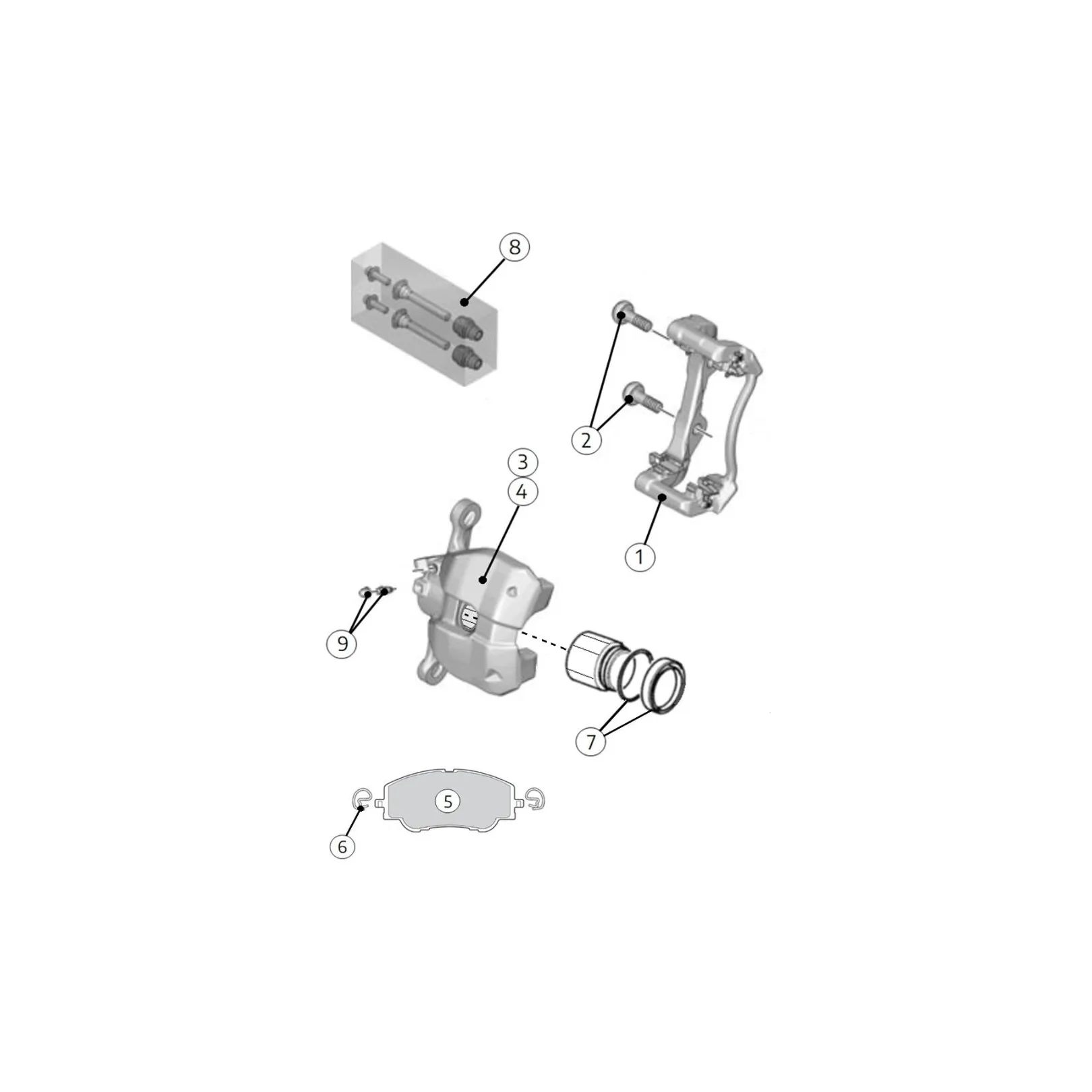 F21 FRONT BRAKE CALIPER RALLY